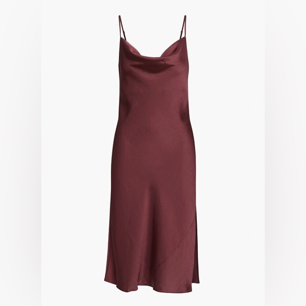 Aritzia Cowlneck Slip Dress Size S in Spiced Burgundy. Great condition.